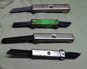 Vintage Lot Of 4 Folding Allen Wrenches, Craftsman, Holub, Ideal, Ekland - Picture 1 of 4