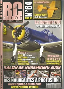RC PILOT NR.64 PLAN: EXTREME 3000 / CORSAIR F4U / T28 TROJAN / BAIA TOPMODEL - Bild 1 von 2
