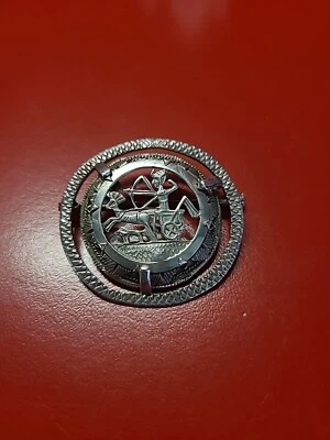 Très belle et ancienne broche argent massif ÉGYPTE  - Photo 1/4