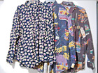 3 Lot Abstract Graphic 80's 90's Dress Shirts Men's Sz M, Goouch Silk, Pop Art