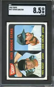 Topps #477 1965 Steve Carlton SGC 8,5 (RC) Hof Cardinals muy bien centrado *AK0216 - Imagen 1 de 2