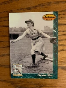 NICKIE FOX 1994 TED WILLIAMS AAGPBL ROCKFORD PEACHES A LEAGUE OF THEIR OWN MINT - Picture 1 of 2
