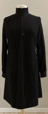 Vestido CABI Negro y Rojo Borgoña Talla Pequeña S #4215 Usado en Excelente Condición Foto 1 de 4