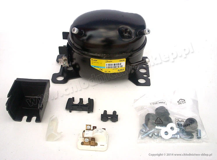 230V compressor Danfoss PL35F 101G0202 made by Secop R134a 압축기 - Image 1 of 1