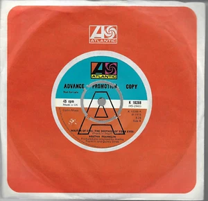 Aretha Franklin "Master Of Eyes" 7" Vinyl Northern Soul Atlantic K 10288 Demo - Picture 1 of 2