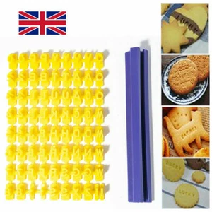 Alphabet Cutters Stamp Impressions Embosser Fondant Icing Cakes Biscuits Cookies - Picture 1 of 7