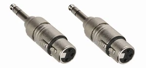 (2) ProCraft PC-TE006 1/4" Estéreo TRS Punta Anillo Manga Enchufe a XLR Hembra 3 Pines - Imagen 1 de 1