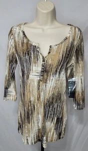 Blusa Relativity Mangas 3/4 Talla Pequeña ¡Nueva! - Imagen 1 de 2