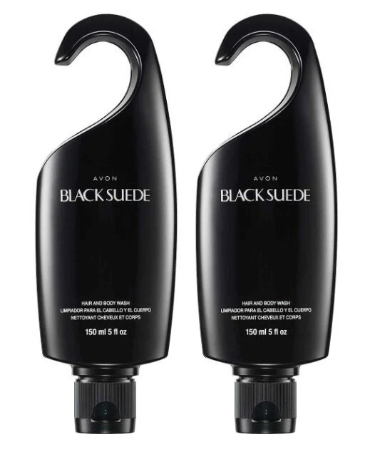 Lot of 2 - Avon BLACK SUEDE Mens Perfumed Hair & Body Wash 5oz New sealed - Image 1 of 1
