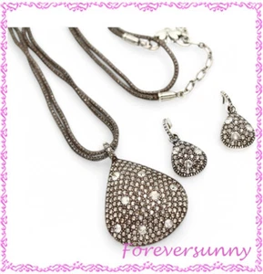 Brighton Anatolia Collar Convertible Post Pendientes Conjunto Bolsa - Imagen 1 de 5