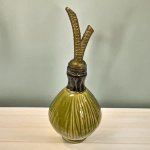 Pier 1 Ceramic Bottle And Stopper Kitchen Decor *Not For Food Use RETIRED - Picture 1 of 7
