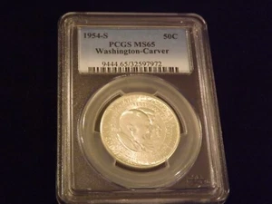 1954 S 50 C Washington Carver PCGS MS 65 - Picture 1 of 2