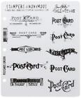 APOWUS Tim Holtz Cling Stamps 7'X8.5', Postcards
