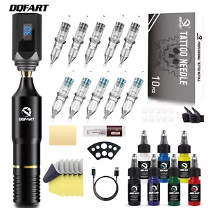 Professional Body Art Machine Set Rotary Motor Body Art Pen UK J4B0 - Picture 1 of 9