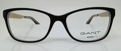 GANT GA4060 Black Gold 001 Women's Plastic Eyeglasses Frame 52-16-135 Foto 1 de 4