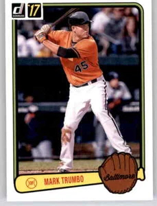 2017 Donruss 1983 Retro Variation Mark Trumbo Insert MLB Parallel Orioles #3 - Picture 1 of 2