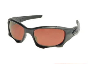 OAKLEY PIT BOSS II POLISHED BLACK VR28 IRIDIUM POLARIZED SUNGLASSES OO9137-02 - Picture 1 of 2