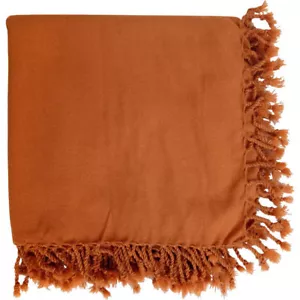 Lana acrílica tartán tartán a cuadros escocesa azafrán escocesa 48""X48"" flecos púrpura - Imagen 1 de 3
