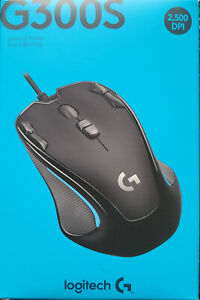 Logitech G300s Wired Gaming Mouse 2,5K Sensor, 2,500 DPI, RGB, Lightweight Black