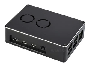Waveshare Dual Fan Case for Raspberry Pi 4 Dull-Polish Surface Sleek Chamfer - Picture 1 of 9