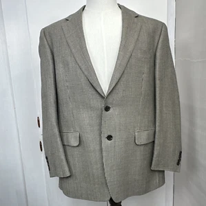 Chaps Silk Wool Blazer Men 42R Multicolor Houndstooth Sports Coat Suit Jacket - Picture 1 of 24