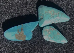 LOTE DE 3 - 45 QUILATES O 9 GRAMOS TURQUESA FINO PRE DE CABINA SUROESTE EE. UU. - Imagen 1 de 7