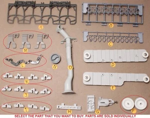 GE Dishwasher PDW7880J10SS Dishrack Parts - pick your part - Picture 1 of 8