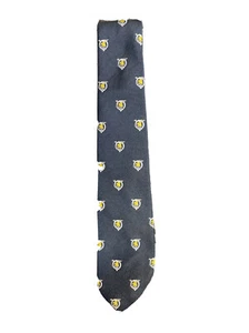 Terylene Ingles Buchan Polyester Dark Blue Necktie 54" X 3.25" Made In Scotland - Picture 1 of 3