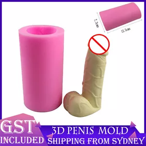 12.5cm Willy 3D Penis Hen Party Mould Mold Cake Fondant Sugarcraft Soap Candle - Picture 1 of 4