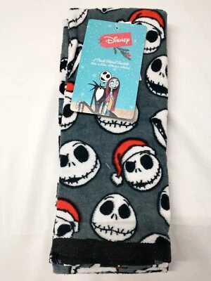 Nightmare Before Christmas 2-Pack Kitchen Hand Towels Jack Skellington Santa Hat - Image 1 of 4