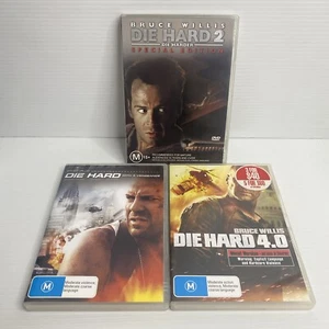 Die Hard Collection (DVD, 1988) Bruce Willis - Die Hard 2 + With Vengeance + 4.0 - Picture 1 of 24