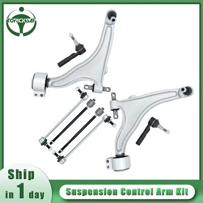 8Pcs Front Control Arm w/Ball Joint Tie Rod Sway Bar For 2010-2016 Cadillac SRX - Image 1 of 4