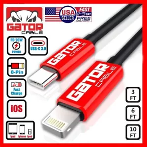 USB-C Fast Charger Cable PD 20W For iPhone 7 8 X XR XS 11 12 13 14 Pro Max Plus - Picture 1 of 44