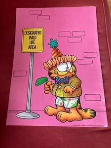 Póster de pared de colección Arg GARFIELD designado área de vida silvestre papel pesado - Imagen 1 de 2
