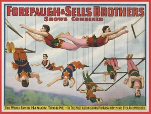 Wall Decoration Poster.Room art design.Circus Acrobats family Forepaugh.11701 - Picture 1 of 1