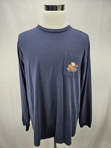 Camisa Top Vineyard Vines Acción de Gracias Pavo Talla XL Azul Marino Manga Larga - Imagen 1 de 7