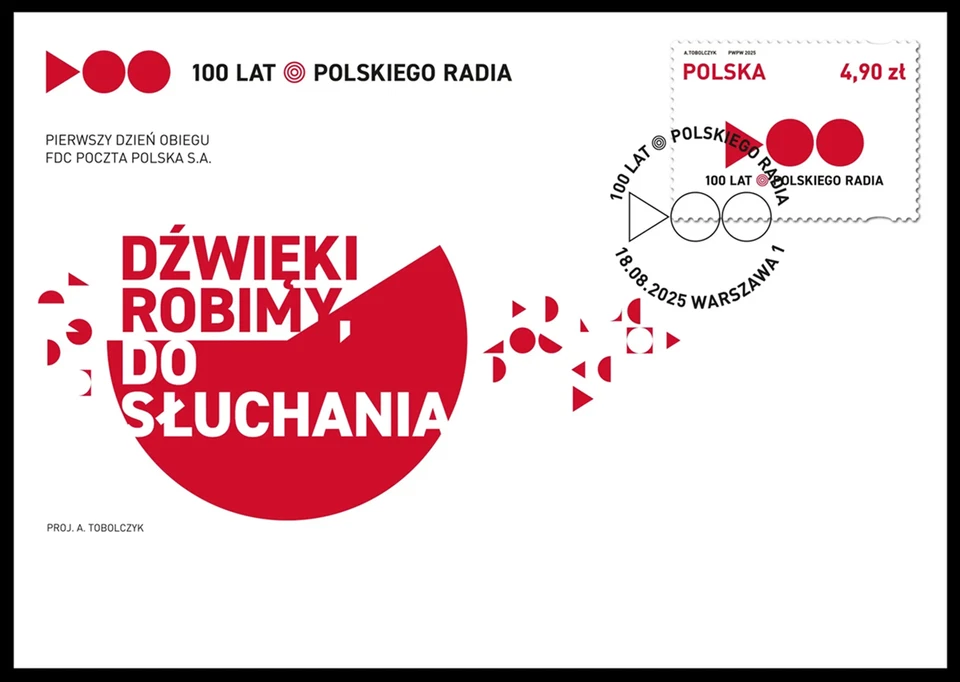 FDC - 100 Years of Polish Radio - 2025. - Image 1 of 1