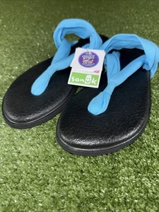 Sandalias Sanuk para mujer Yoga Sling 2 azul aguamarina talla 8 verano playa piscina - nuevas con etiquetas - Imagen 1 de 8