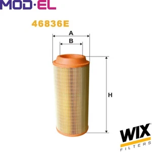 AIR FILTER 46836E FOR VOLVO BOMAG MASSEY FERGUSON LIEBHERR DEUTZ-FAHR DEMAG JCB - Picture 1 of 8