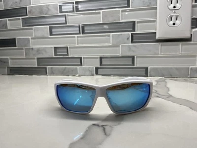 Gafas de sol unisex Costa Del Mar Tuna Alley blancas/azul polarizadas espejo 580G 62 mm Foto 1 de 3