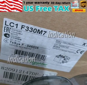 one New snd Contactor LC1F330M7 330A 220V 50/60Hz Fast Ship - Picture 1 of 1