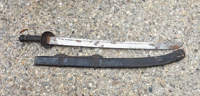 Antigua espada Dao capturada de la rebelión del boxeador Qing chino del siglo XIX Quan Jian  Foto 1 de 4