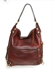 JMB Leather Villa Sak Sangria Red-Brown Handbag Backpack As New Sold Out $694AUD - Picture 1 of 16