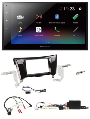 Pioneer USB Bluetooth DAB 2DIN Lenkrad Autoradio für Nissan Qashqai 19-21 X-Trai - Bild 1 von 4