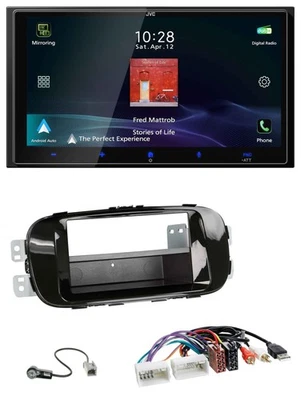 JVC USB Bluetooth 2DIN DAB MP3 Autoradio für Kia Soul PS 14-19 AUX piano - Bild 1 von 4
