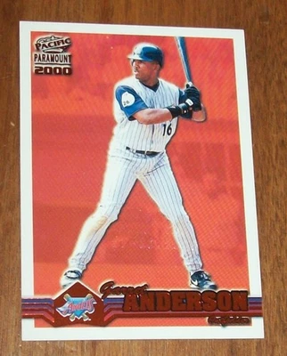 Rare 2000 Pacific Paramount National Show Anaheim California Garret Anderson Ora - Image 1 of 2