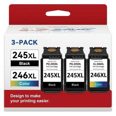 Cartucho de tinta PG-245XL CL-246XL para tinta Canon 245 246 Pixma MG2522 TS3322 TR4522 Foto 1 de 4