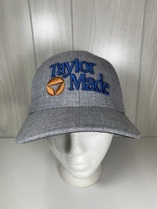 Taylor Made Unisex S/M Fitted Hat Cap A-Flex Golf Raised Embroidered Gray Sports - Picture 1 of 7