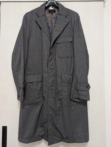 Engineered Garments Chester Coat Tropical Wool A-Line Sharp Silhouette S #EK ZFA - Picture 1 of 3
