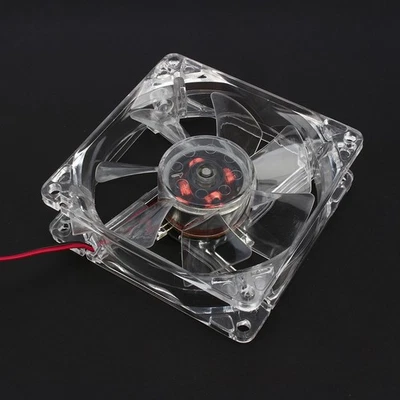 4Pin DC 12V 80mm Blue LED Light CPU PC Computer Cooling Case Fan SPG - Image 1 of 4